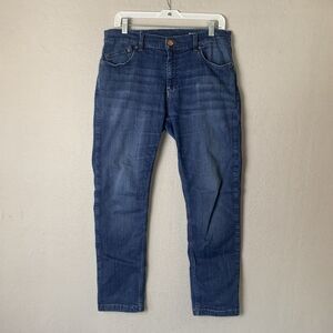 Mugsy Fultons Jeans Men’s Size 34x30 (32x28) Blue Denim Flex Stretch FLX3NFU